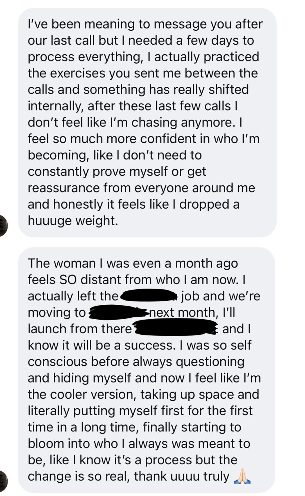 Client message